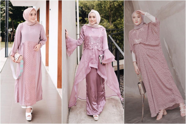 Warna Hijab Untuk Baju Dusty Pink - KibrisPDR