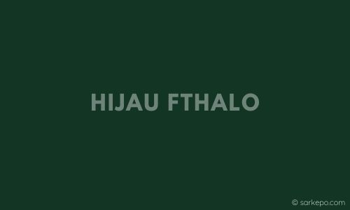 Detail Warna Hijau Tua Nomer 19
