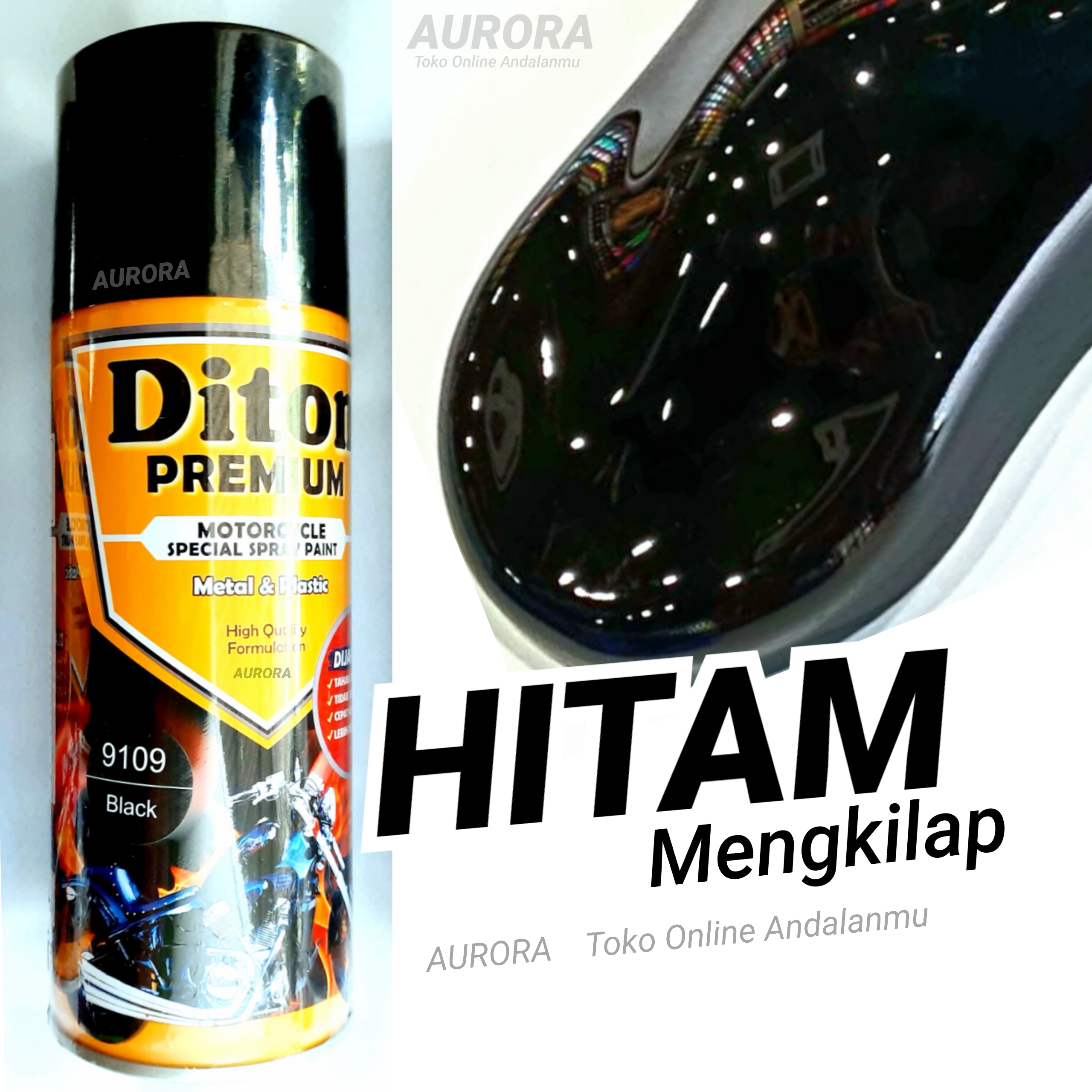 Detail Warna Hitam Metalik Polos Nomer 14