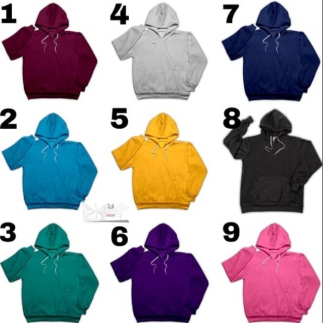 Detail Warna Hoodie Polos Nomer 43