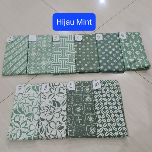 Detail Warna Kain Hijau Mint Nomer 28