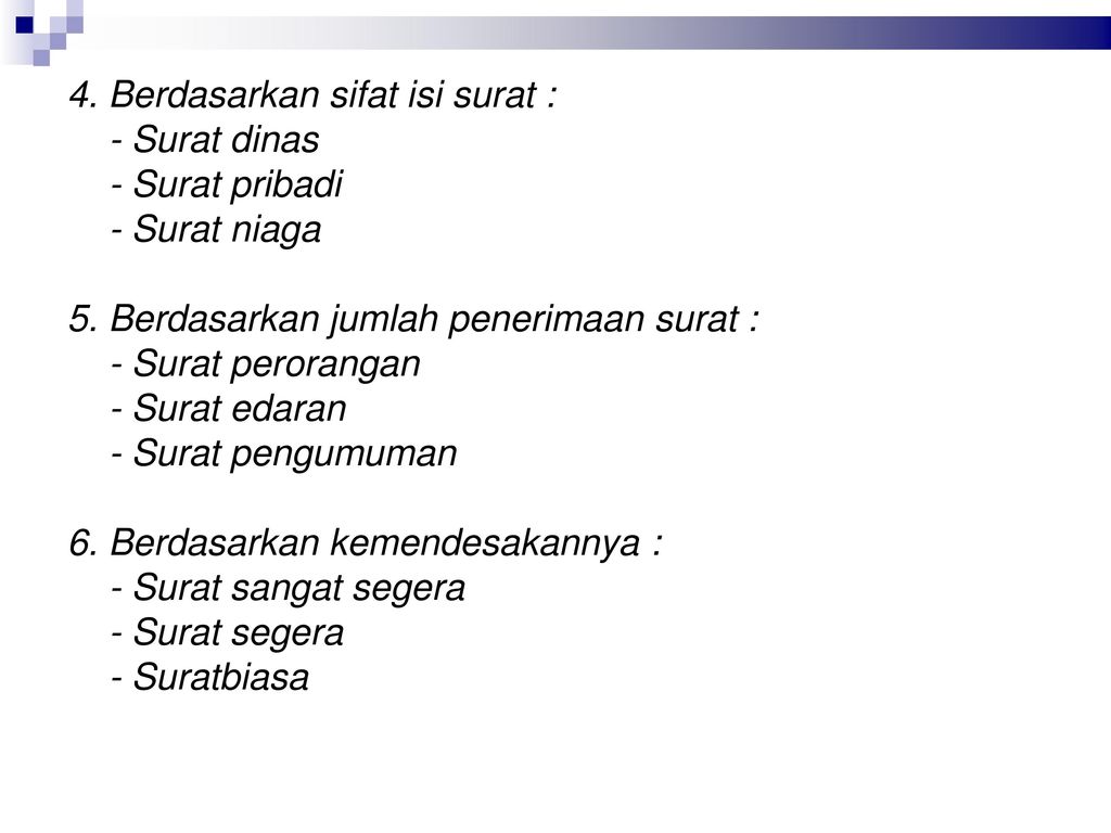 Detail Sifat Surat Dinas Nomer 21