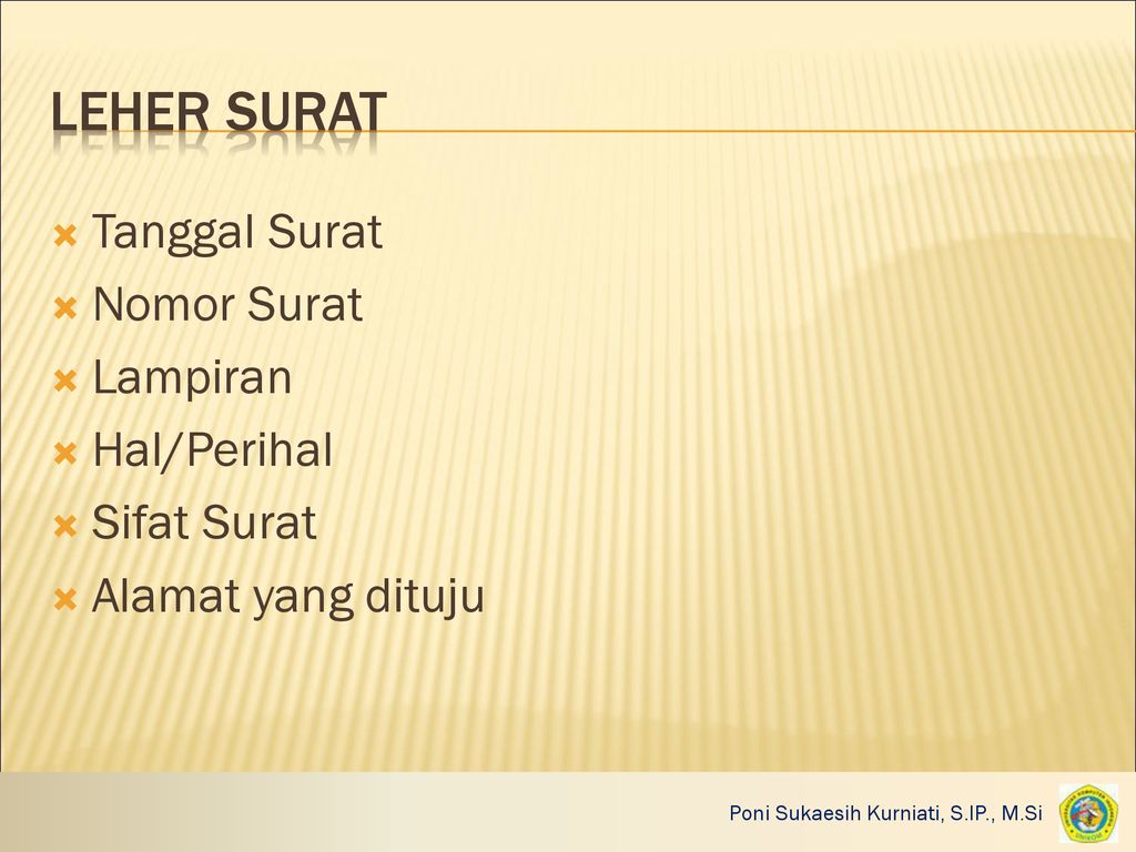 Detail Sifat Surat Dinas Nomer 34