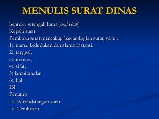 Detail Sifat Surat Dinas Nomer 43