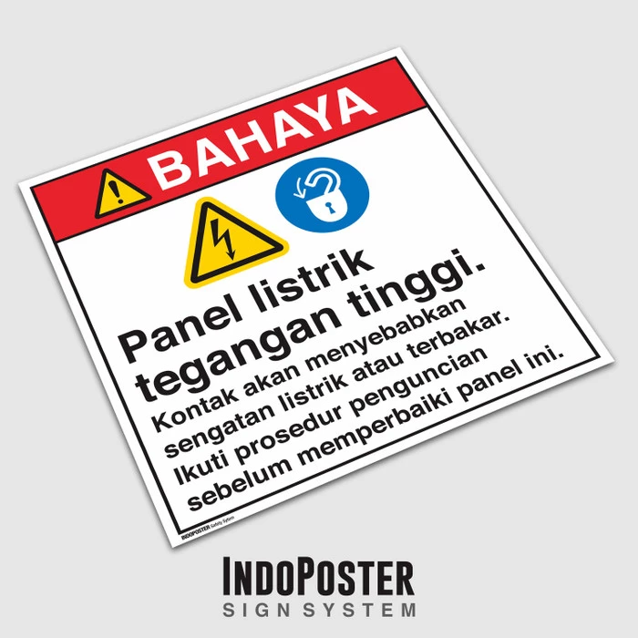 Detail Sign Bahaya Listrik Nomer 52