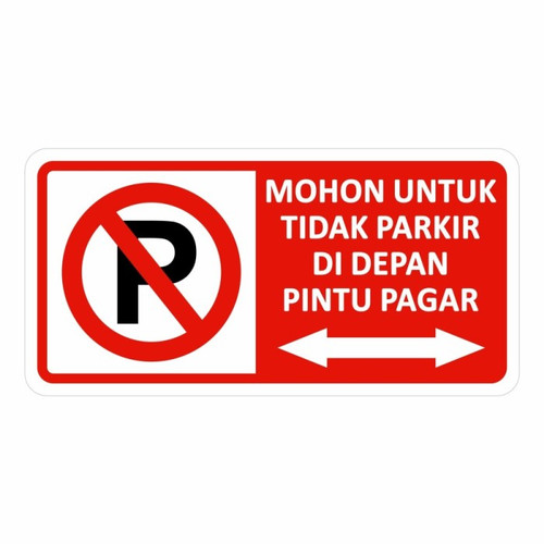 Detail Sign Dilarang Parkir Nomer 14