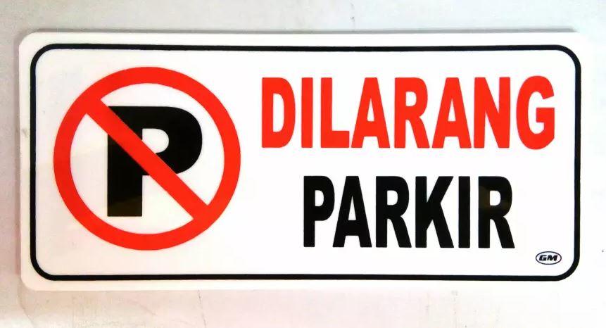 Detail Sign Dilarang Parkir Nomer 39