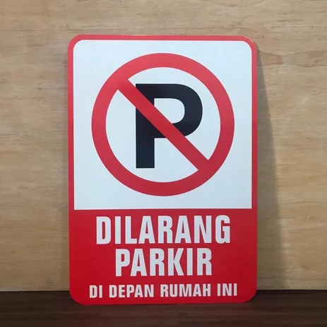 Detail Sign Dilarang Parkir Nomer 49