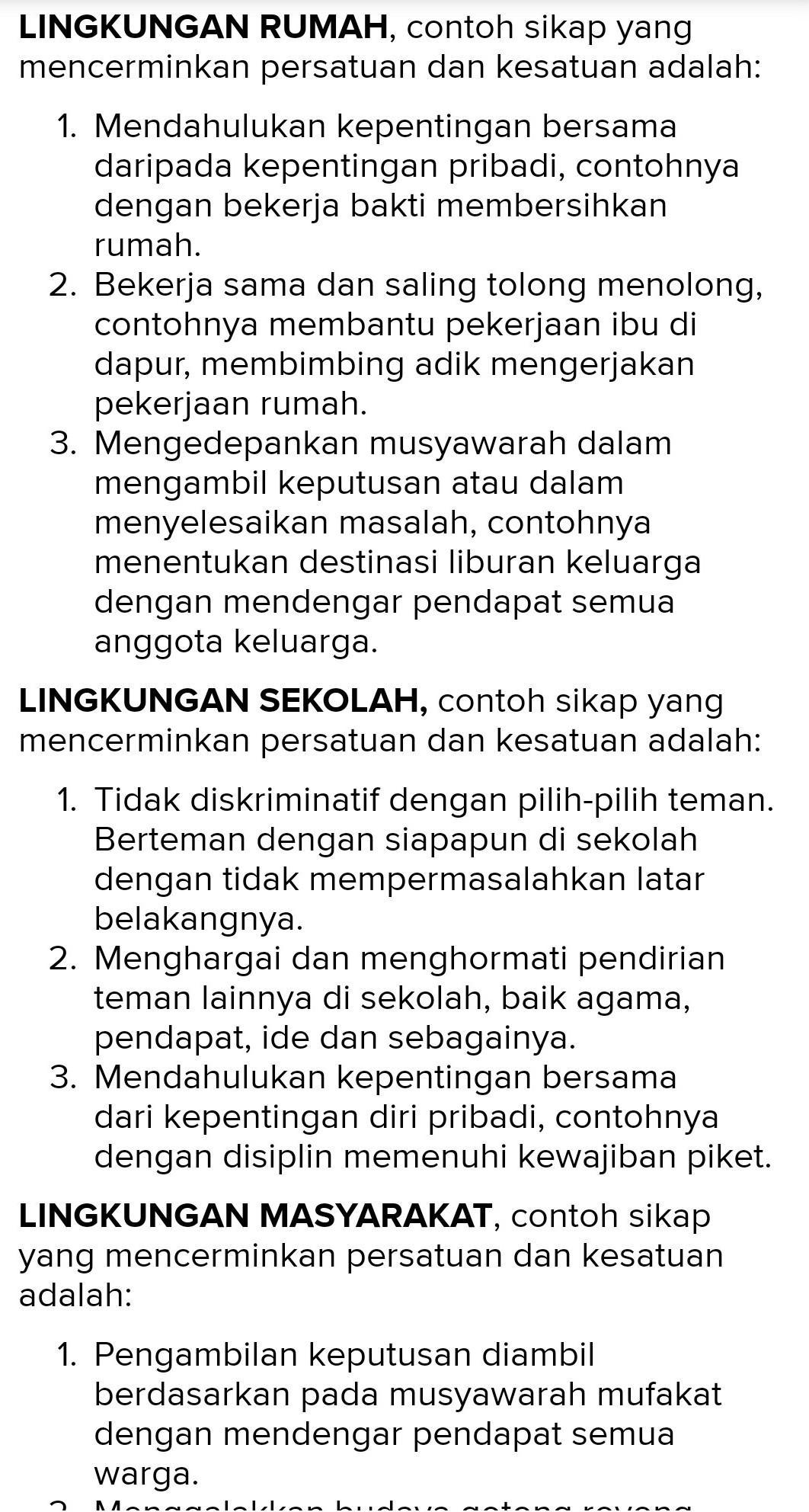 Detail Sikap Persatuan Dan Kesatuan Di Rumah Nomer 7