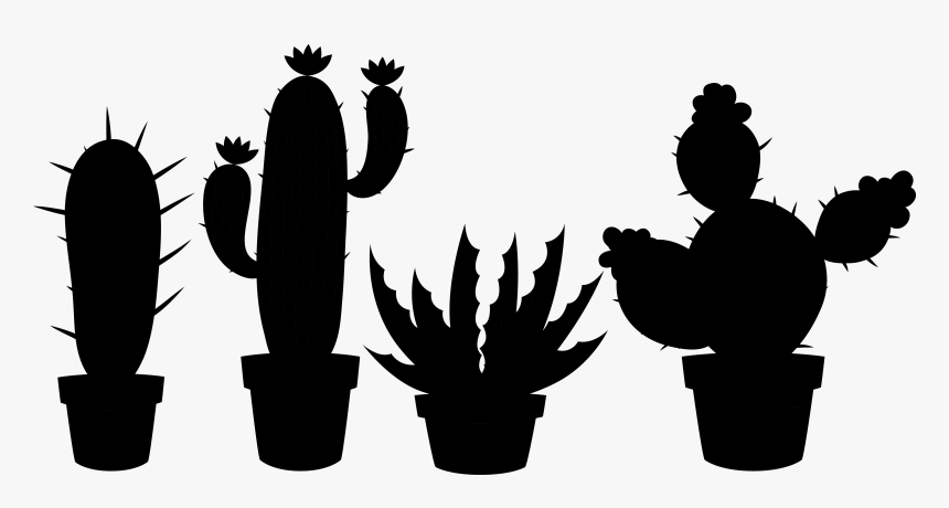 Detail Silhouette Cactus Clipart Nomer 5