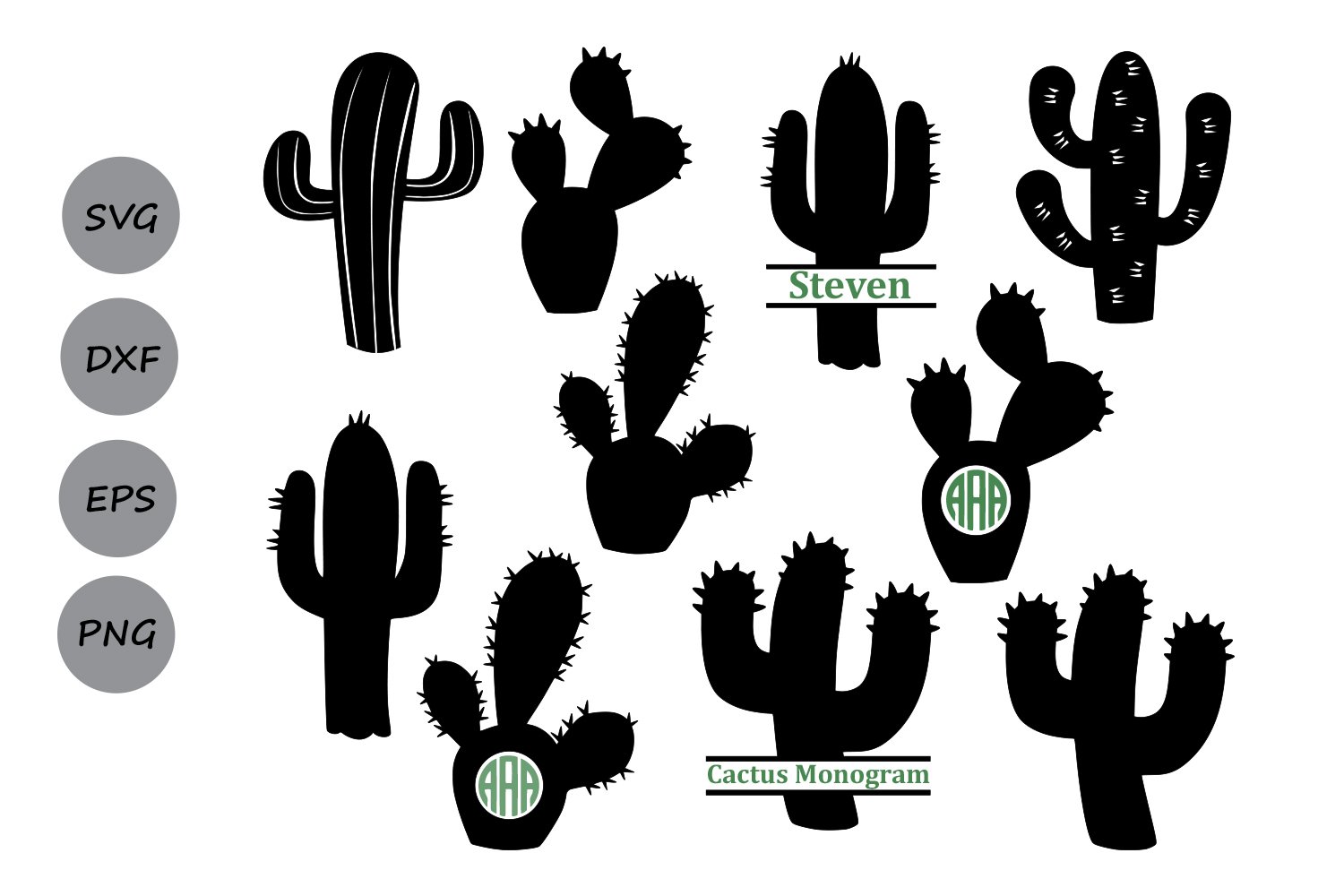 Detail Silhouette Cactus Clipart Nomer 49