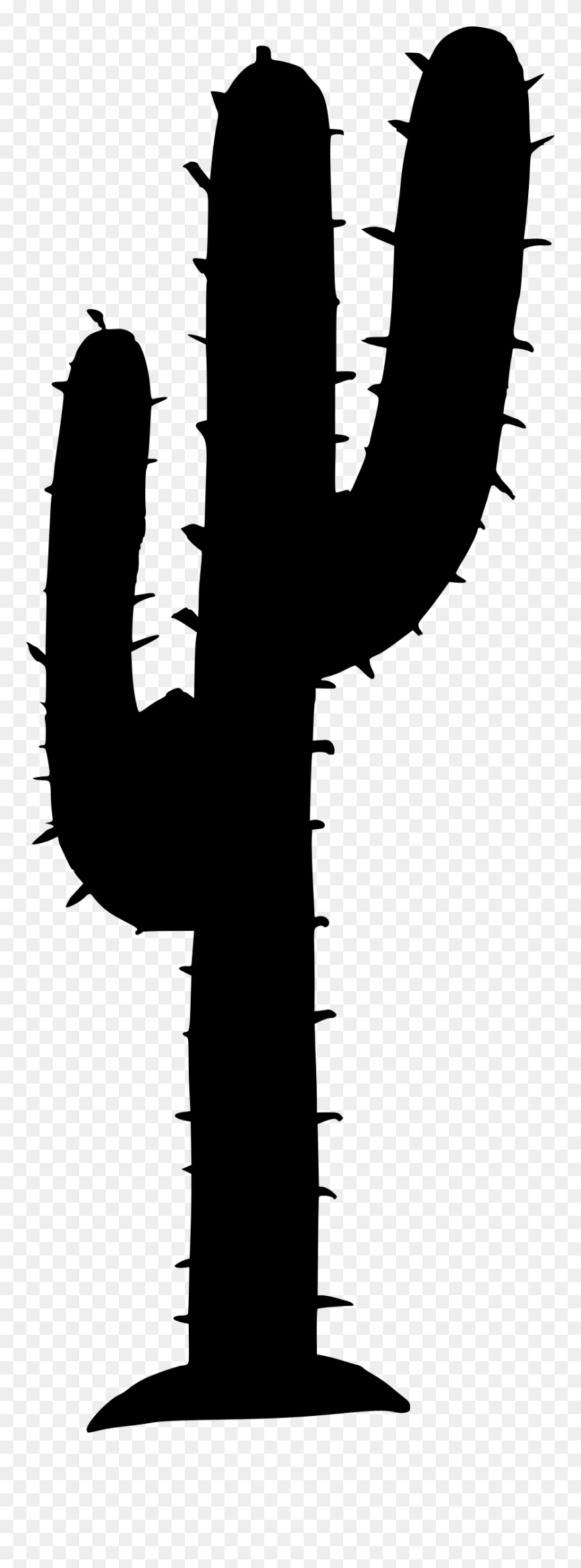 Detail Silhouette Cactus Clipart Nomer 55