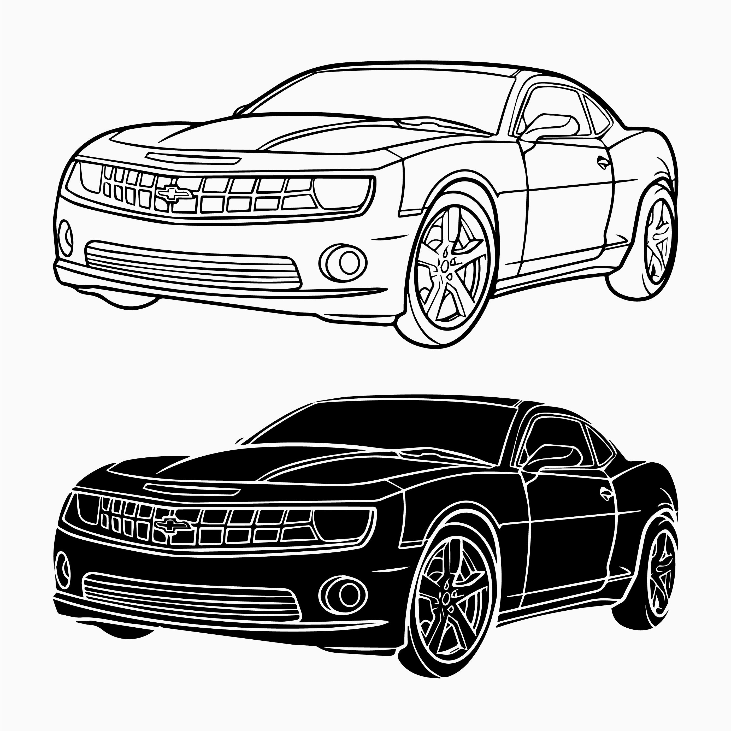 Detail Silhouette Camaro Clipart Nomer 5