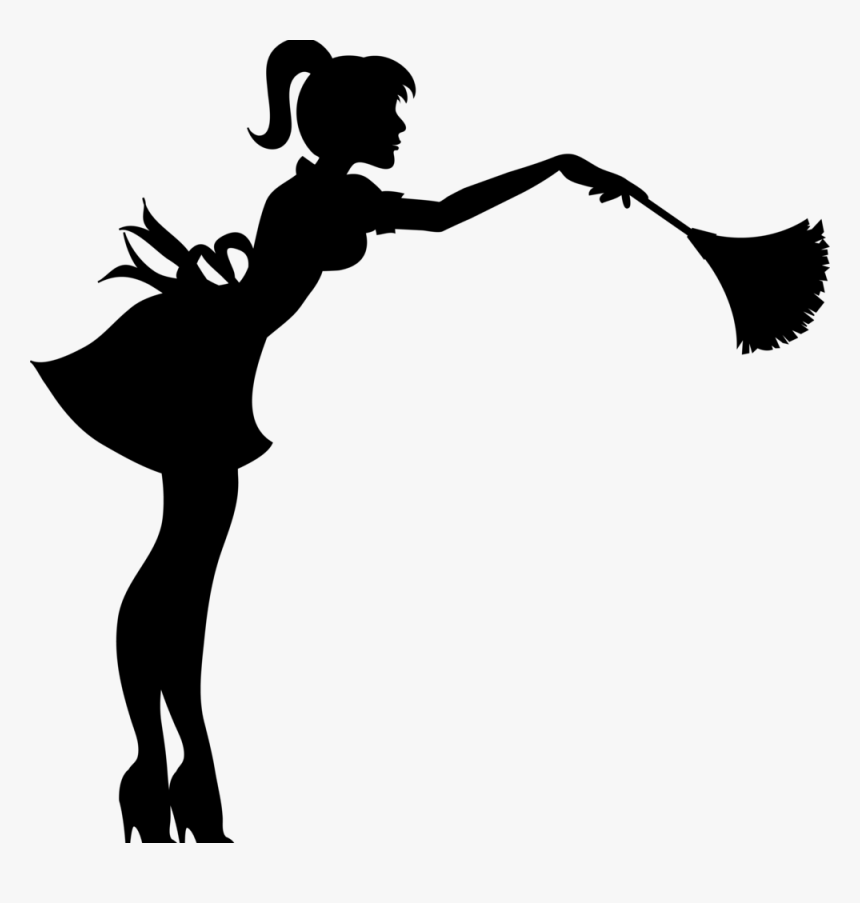 Detail Silhouette Cleaning Lady Clipart Nomer 8