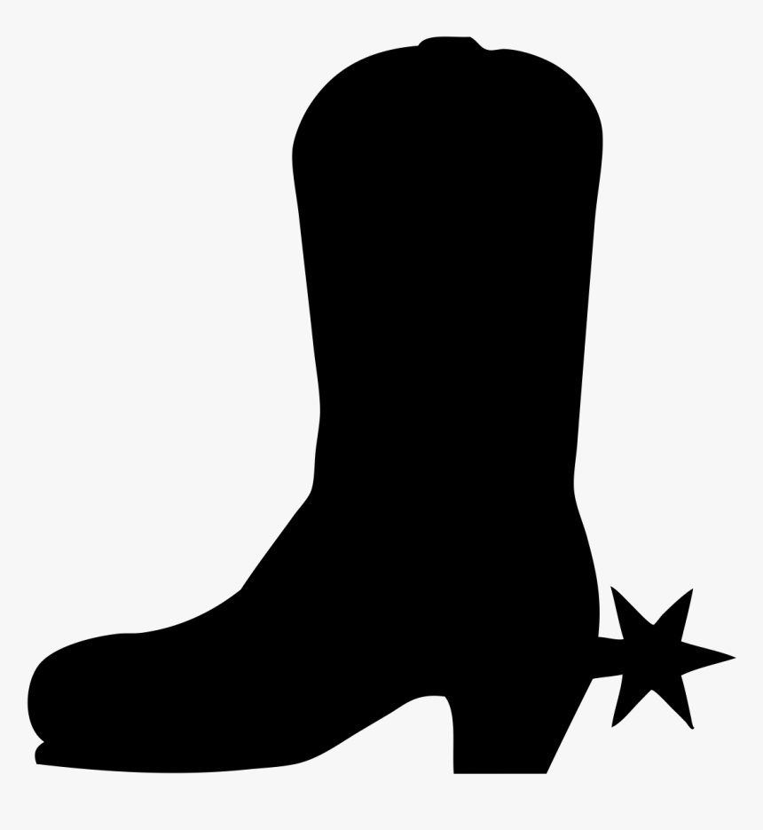 Detail Silhouette Cowboy Boots And Hat Clipart Nomer 31