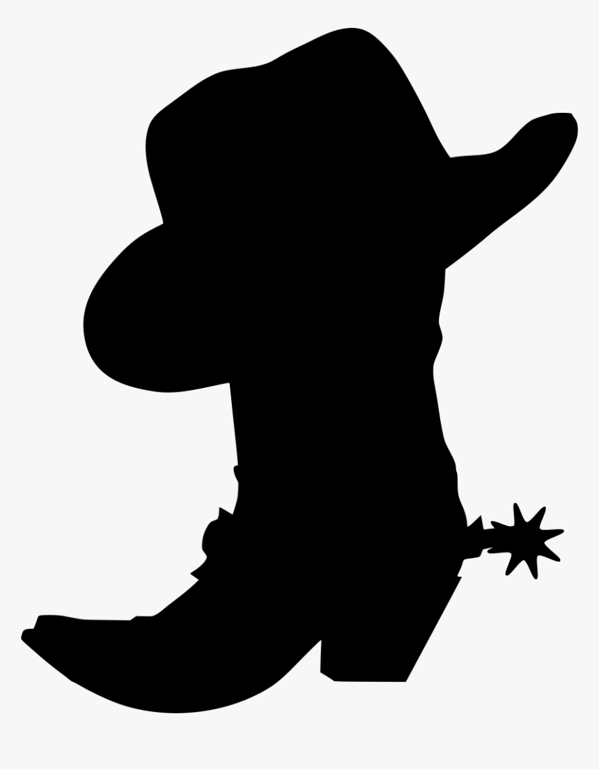 Detail Silhouette Cowboy Boots And Hat Clipart Nomer 5