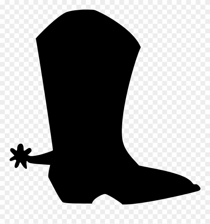 Detail Silhouette Cowboy Boots And Hat Clipart Nomer 39