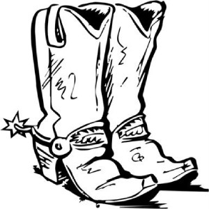 Detail Silhouette Cowboy Boots Clipart Nomer 28