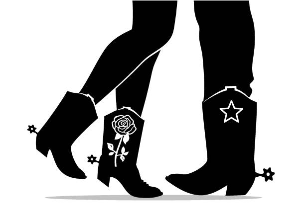 Detail Silhouette Cowboy Boots Clipart Nomer 47