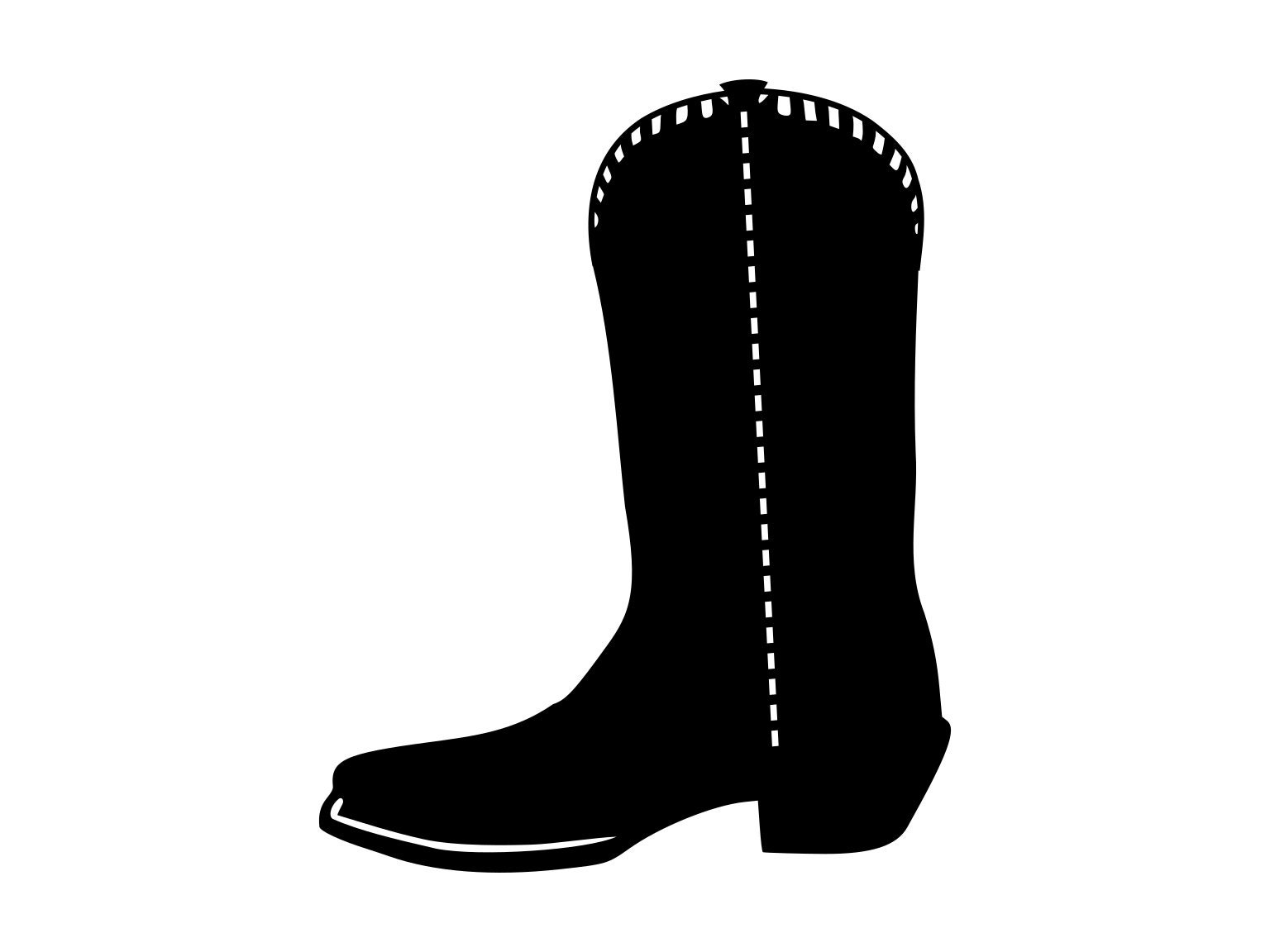 Detail Silhouette Cowboy Boots Clipart Nomer 53