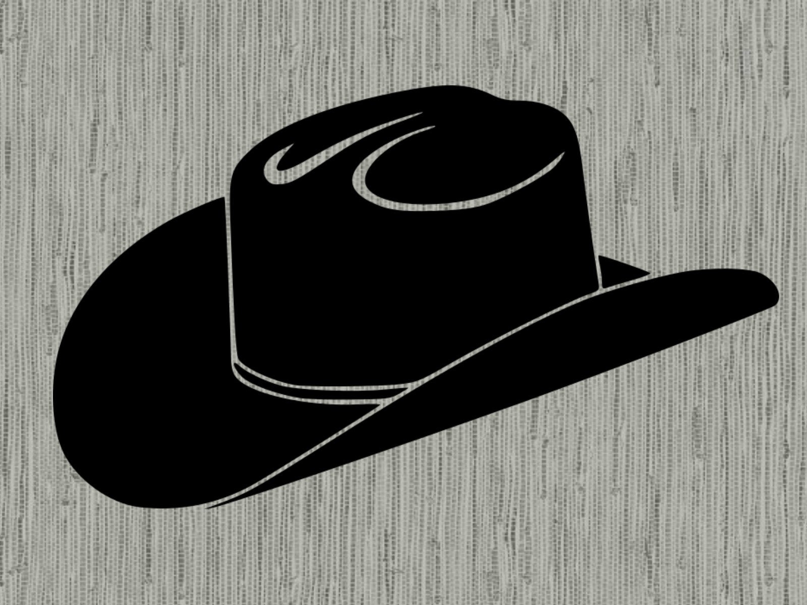 Detail Silhouette Cowboy Hat Clipart Nomer 2