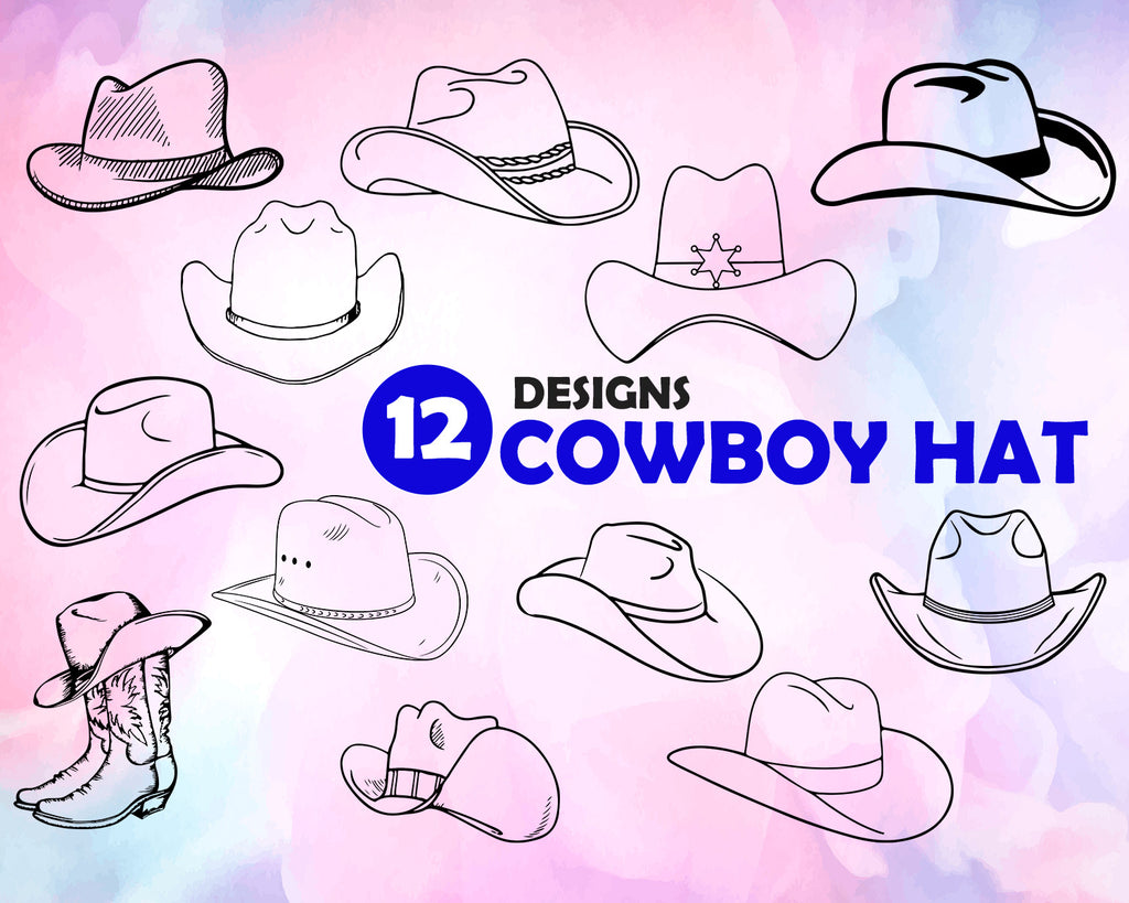 Detail Silhouette Cowboy Hat Clipart Nomer 13