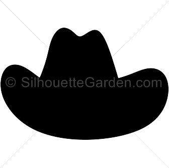 Detail Silhouette Cowboy Hat Clipart Nomer 14