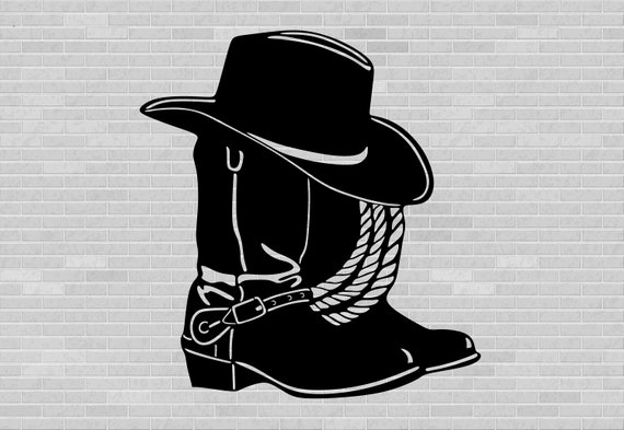 Detail Silhouette Cowboy Hat Clipart Nomer 18