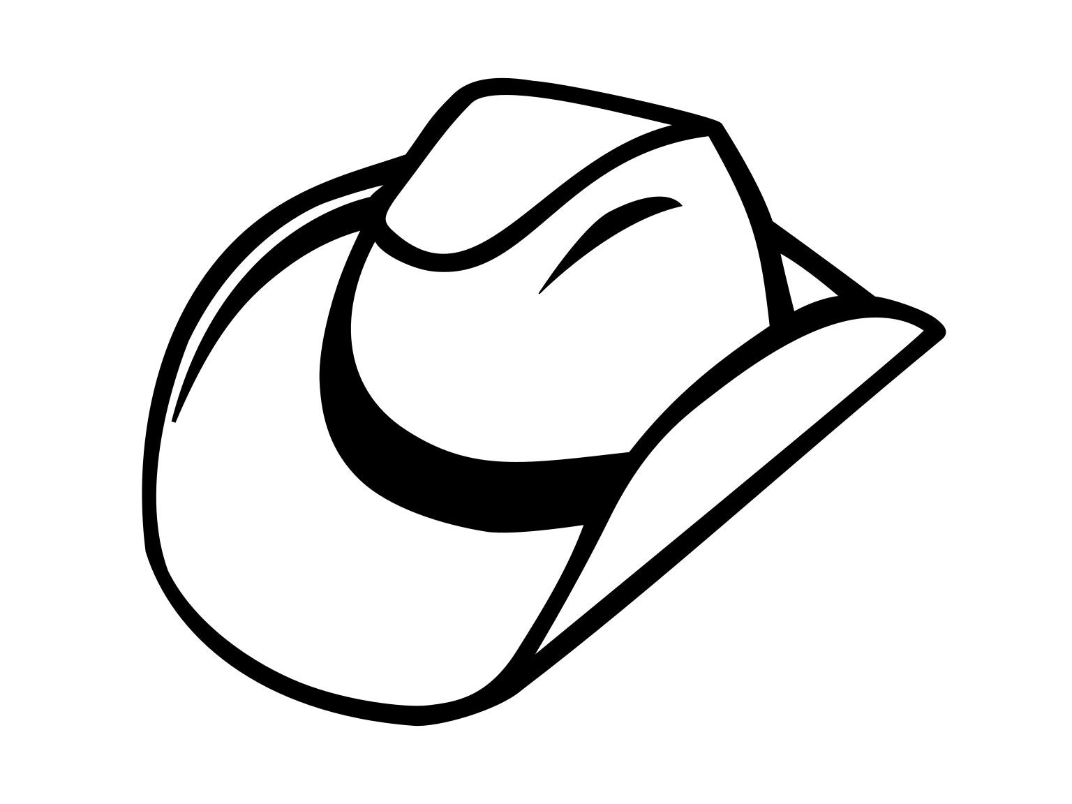 Detail Silhouette Cowboy Hat Clipart Nomer 21