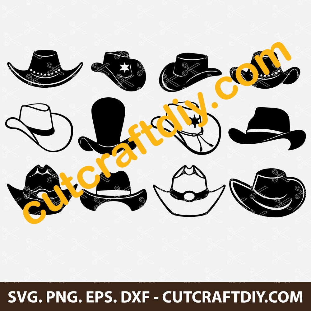 Detail Silhouette Cowboy Hat Clipart Nomer 34
