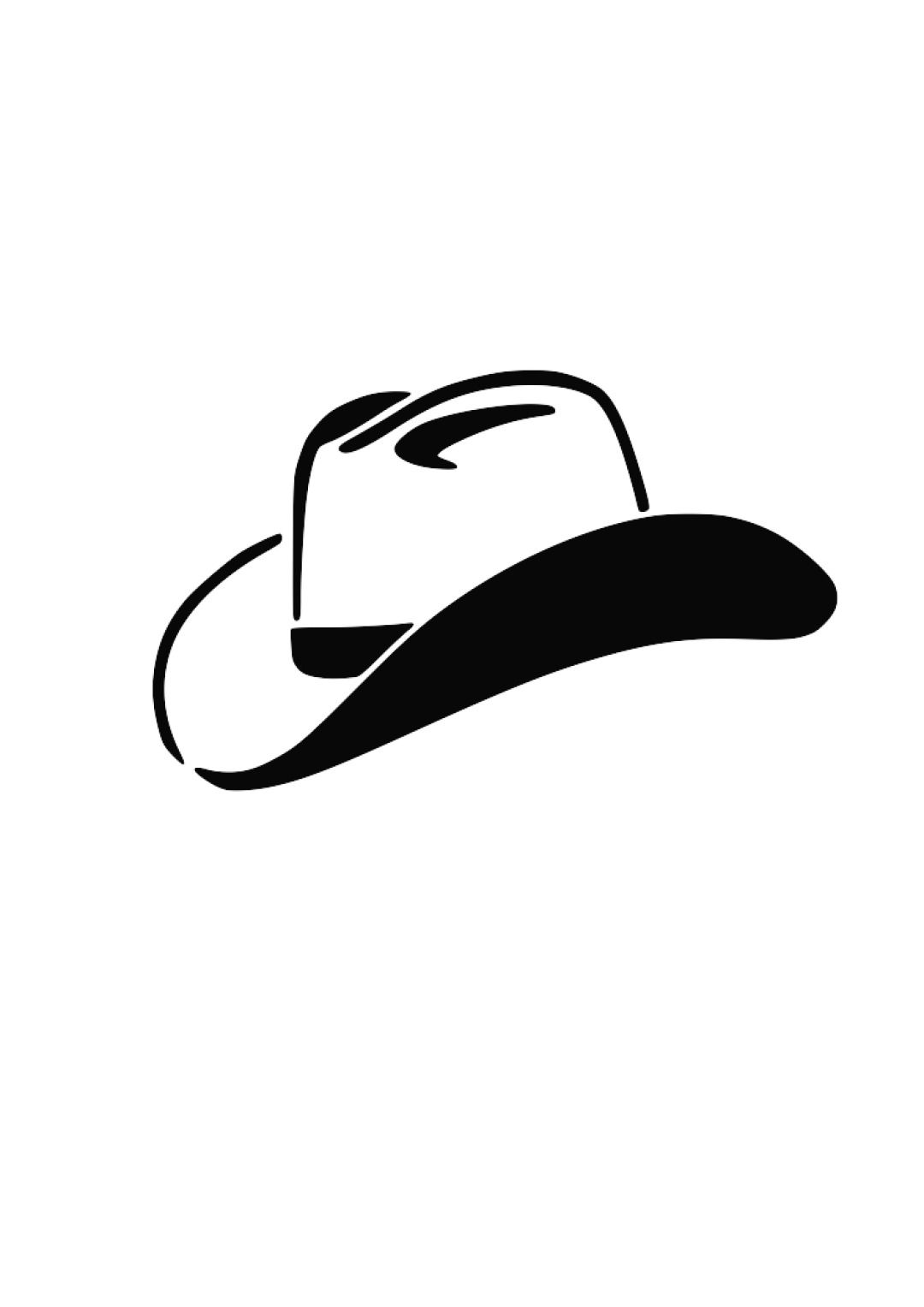 Detail Silhouette Cowboy Hat Clipart Nomer 35