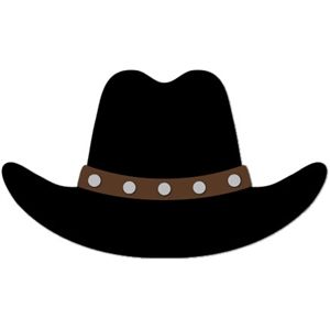 Download Silhouette Cowboy Hat Clipart Nomer 47