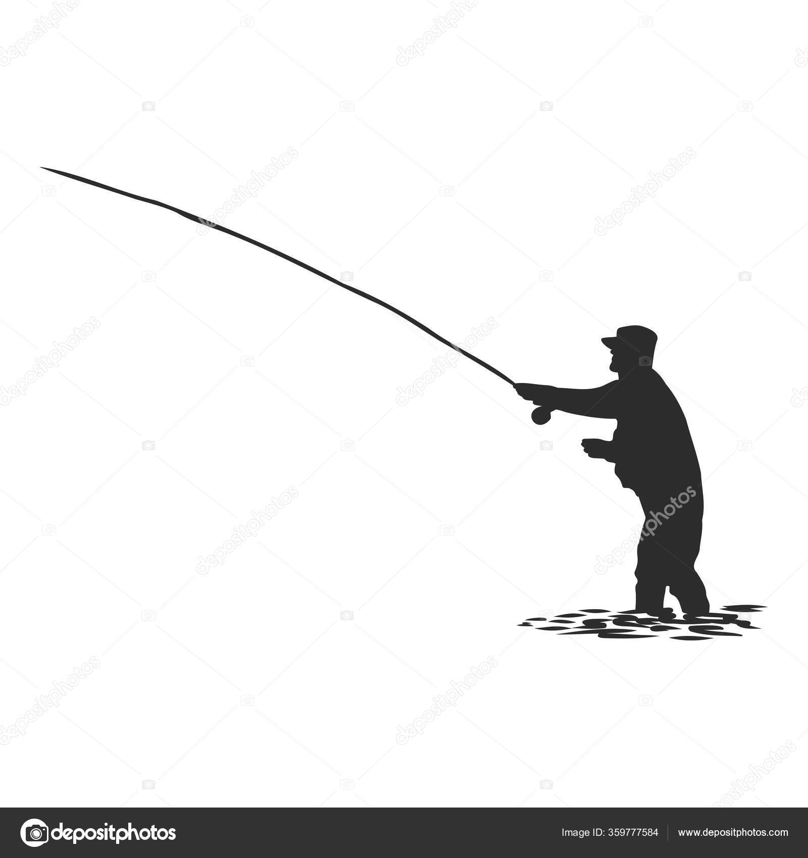 Detail Silhouette Fishing Pole Nomer 52