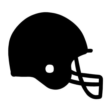 Detail Silhouette Football Helmet Clipart Nomer 25