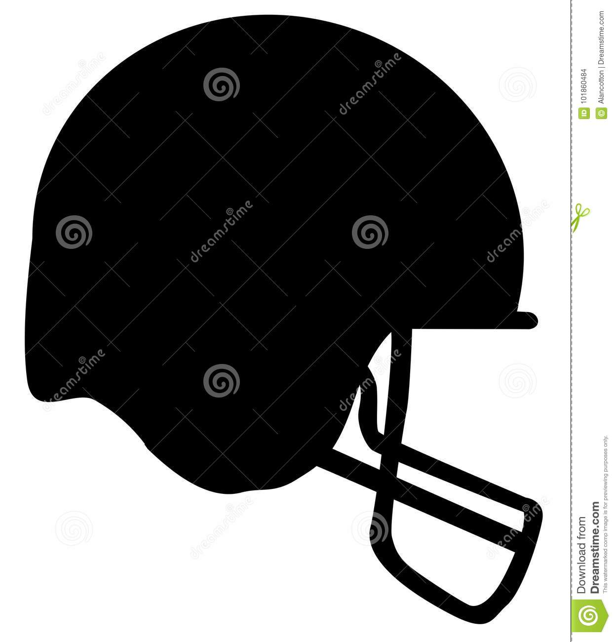 Detail Silhouette Football Helmet Clipart Nomer 27