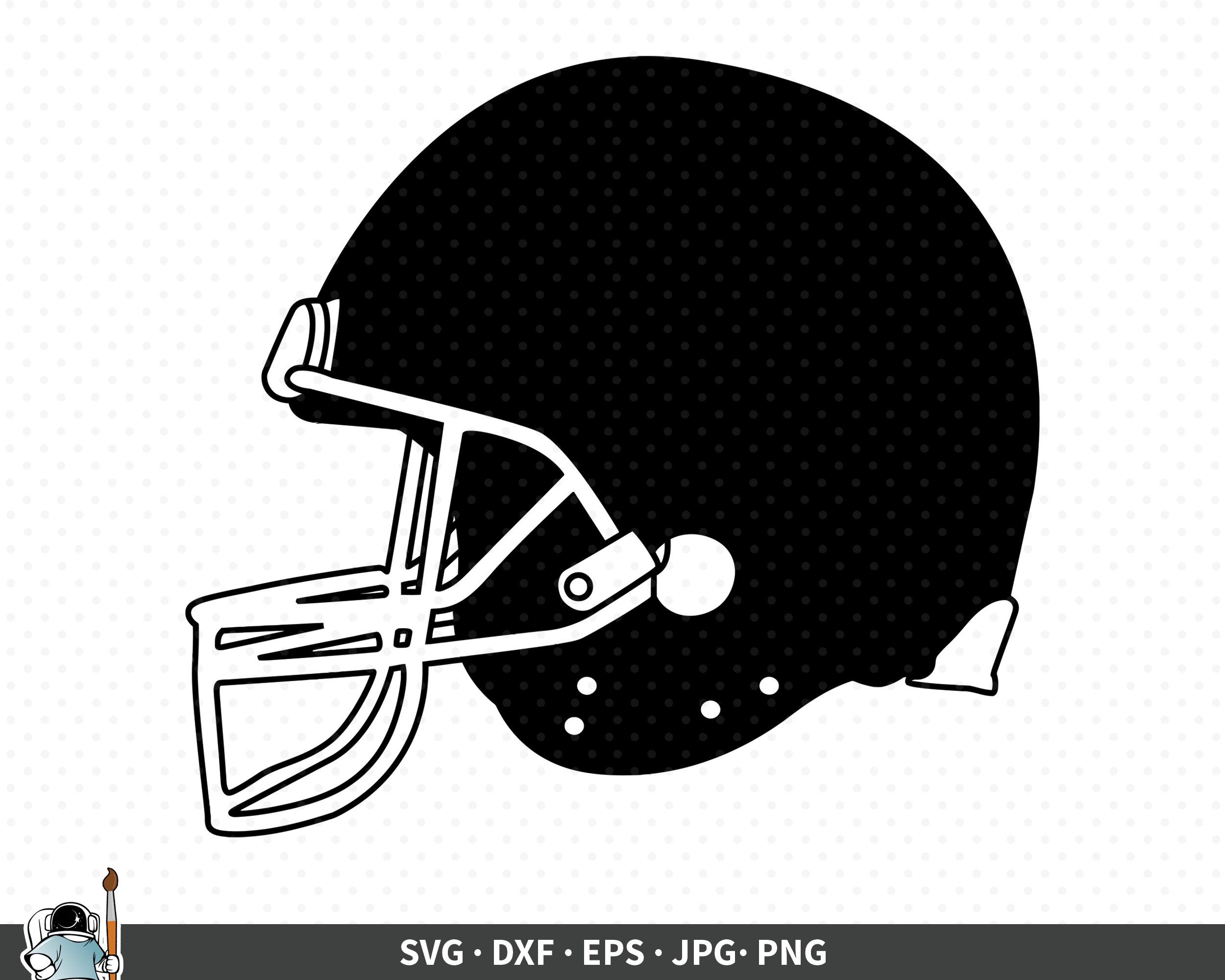 Detail Silhouette Football Helmet Clipart Nomer 32