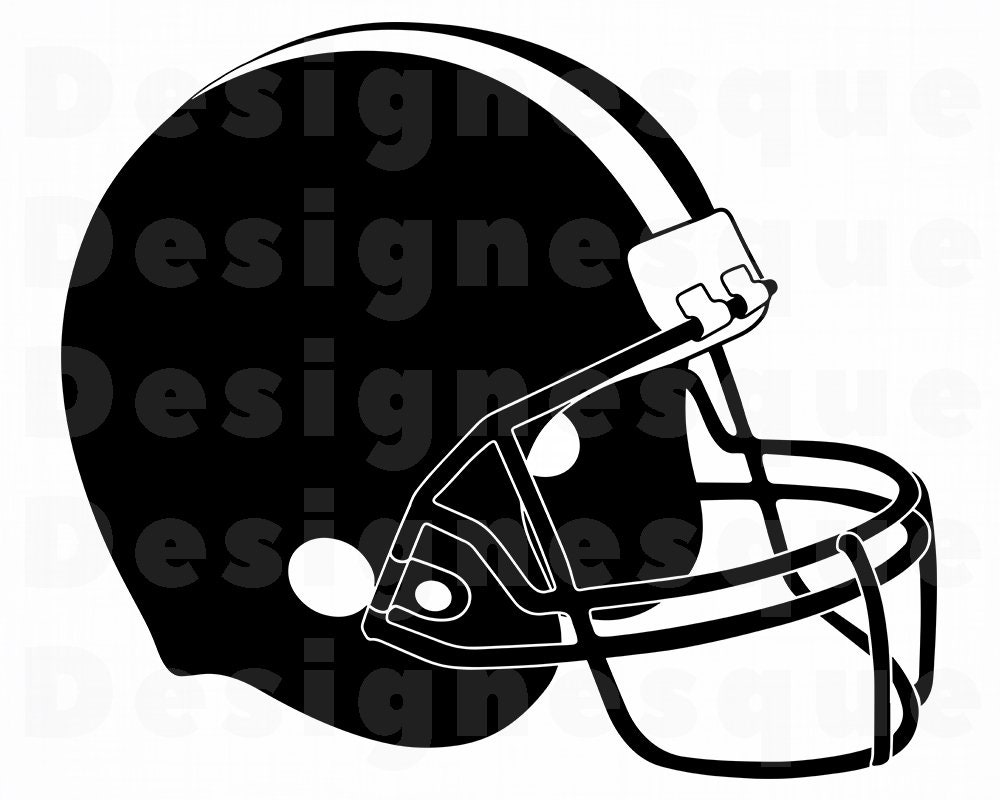 Detail Silhouette Football Helmet Clipart Nomer 42