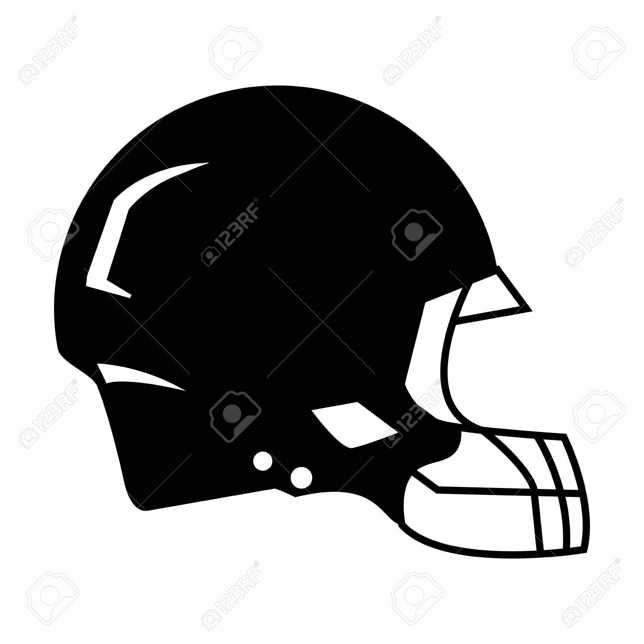 Detail Silhouette Football Helmet Clipart Nomer 45