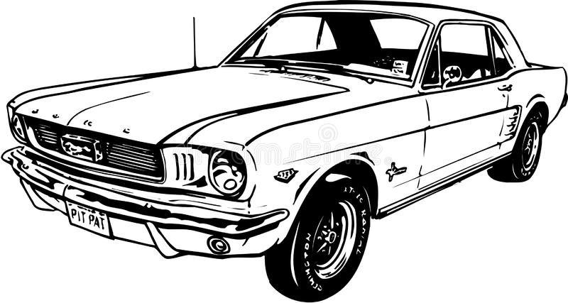 Detail Silhouette Ford Mustang Clipart Nomer 15