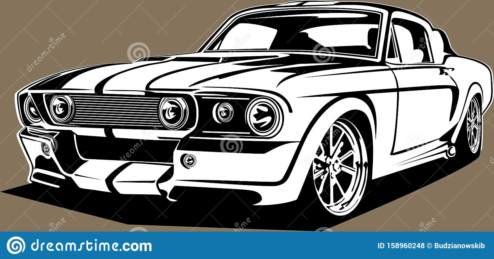 Detail Silhouette Ford Mustang Clipart Nomer 25