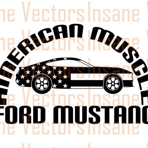 Detail Silhouette Ford Mustang Clipart Nomer 4