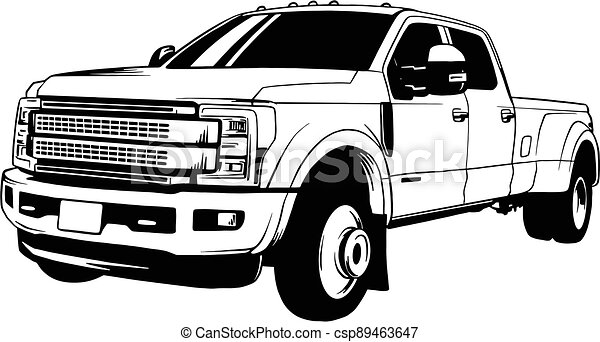 Detail Silhouette Ford Truck Clipart Nomer 19