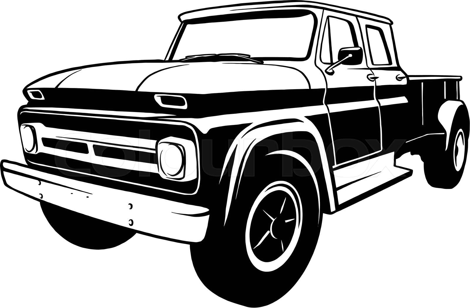 Detail Silhouette Ford Truck Clipart Nomer 26