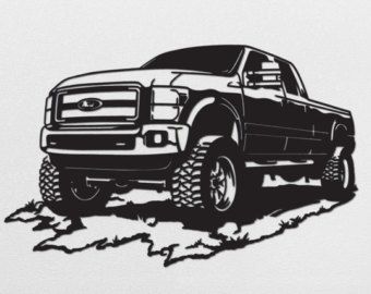 Detail Silhouette Ford Truck Clipart Nomer 30