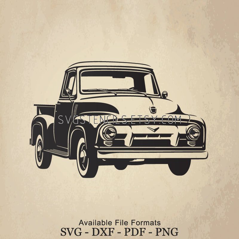 Detail Silhouette Ford Truck Clipart Nomer 33
