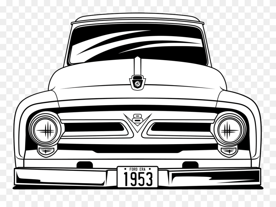 Detail Silhouette Ford Truck Clipart Nomer 5