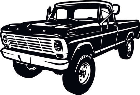 Detail Silhouette Ford Truck Clipart Nomer 43