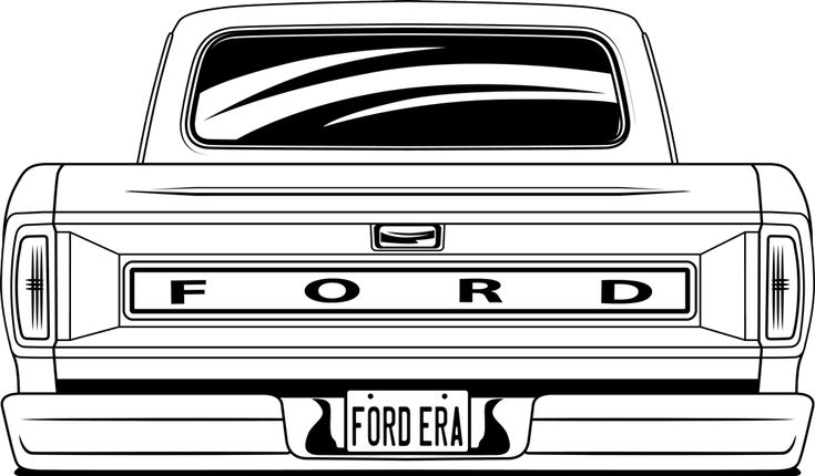 Detail Silhouette Ford Truck Clipart Nomer 7