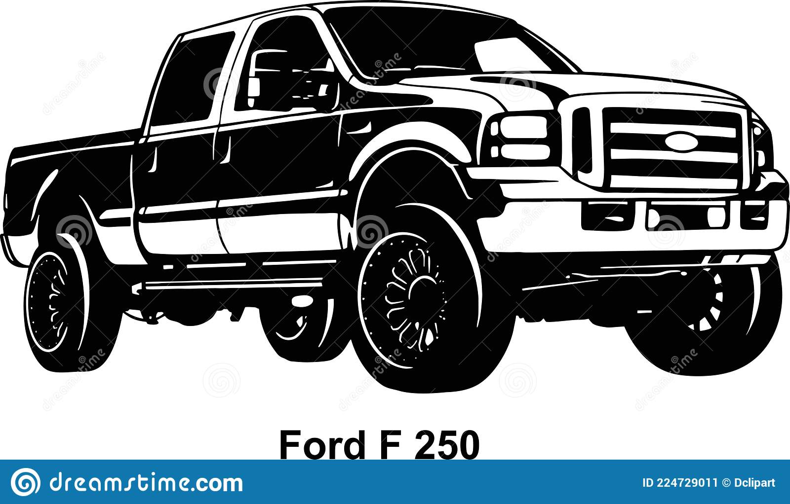 Detail Silhouette Ford Truck Clipart Nomer 8