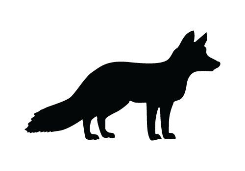 Silhouette Fox Clipart - KibrisPDR